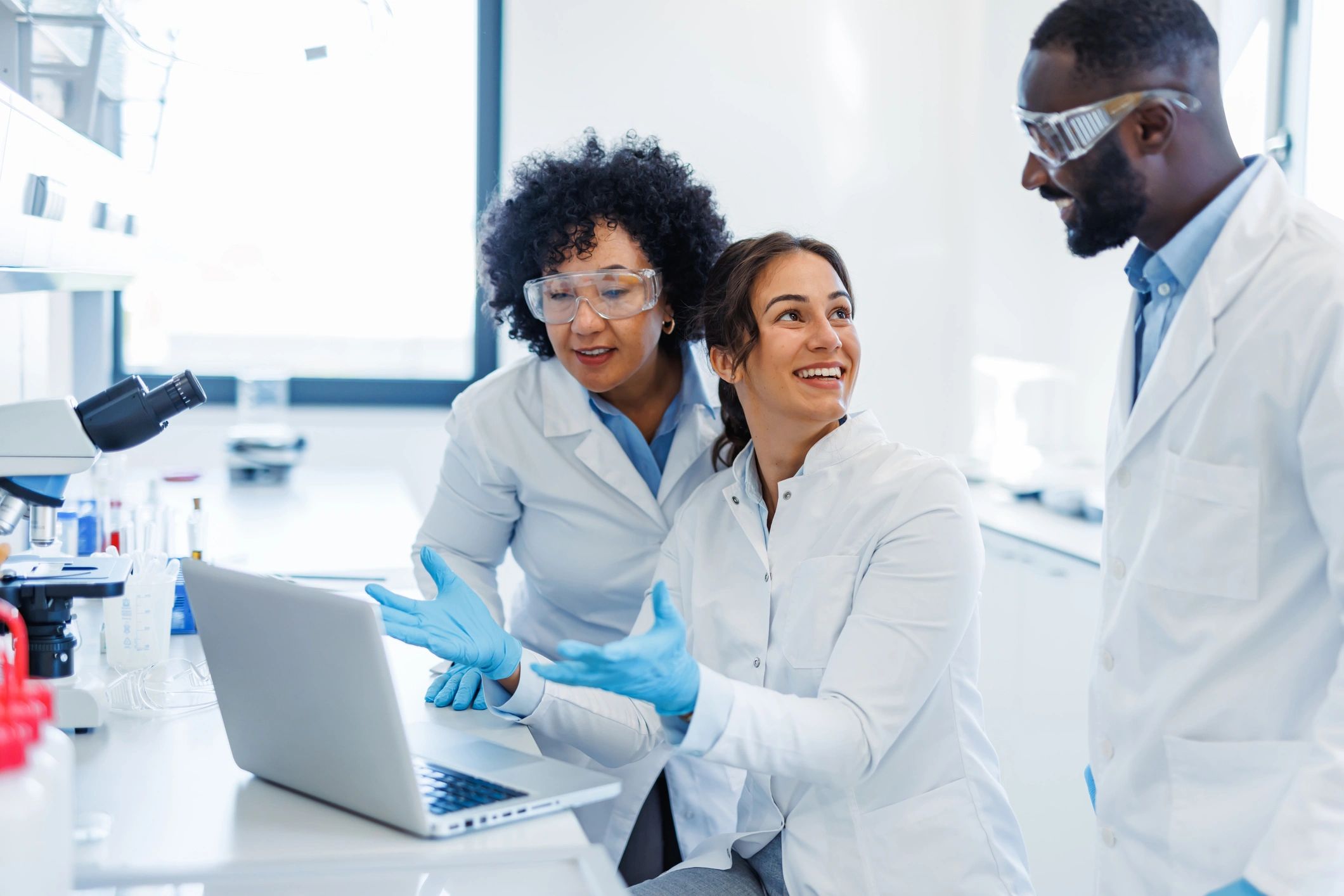 women in biotechnology team